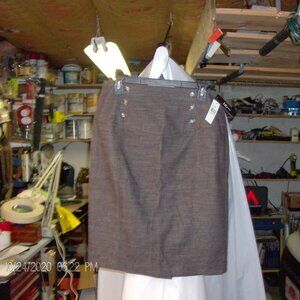 I Z Byer Brown Career Pencil Skirt